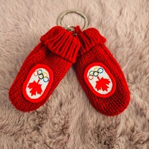 Canadian Olympic HBC Mittens Keychain
